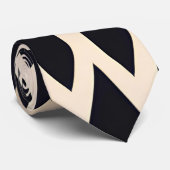 afrikaanse marokko golven geometrisch goud patroon stropdas (Opgerold)