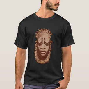 Afrikaanse Masker Koningin van Benin Nigeria India T-shirt