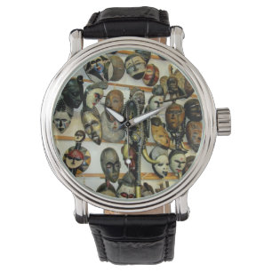 Afrikaanse maskers horloge