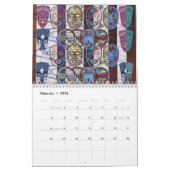 Afrikaanse maskers kalender (Feb 2026)