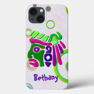 Afrikaanse maskers met 3D Celestial PERSONALIZED iPhone 13 Hoesje