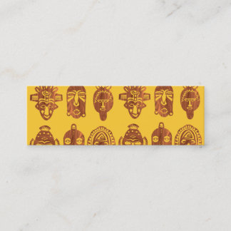 Afrikaanse maskers Skinny visitekaartjes