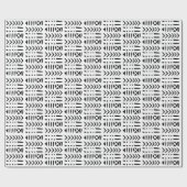 Afrikaanse modder MC3 zwart op wit Cadeaupapier (Vlak)