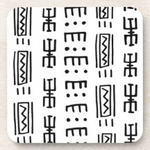 Afrikaanse modderdoek print onderzetters