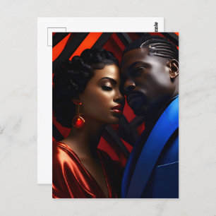 Afrikaanse mode kunst briefkaart