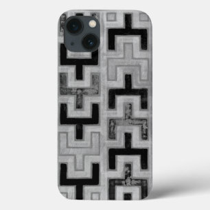 Afrikaanse modedoek met geometrische patronen iPhone 13 hoesje