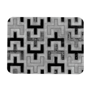 Afrikaanse modedoek met geometrische patronen magneet