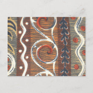 Afrikaanse Motif Art Print Briefkaart