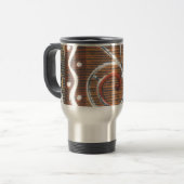 Afrikaanse Motif Art Print Reisbeker (Voorkant links)