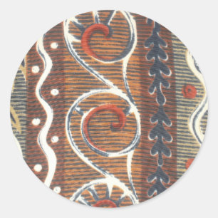 Afrikaanse Motif Art Print Ronde Sticker