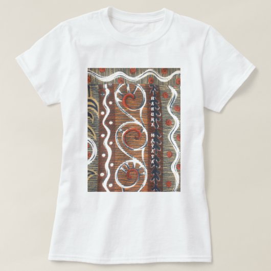  Afrikaanse Motif Art Print T-shirt (Design voorkant)