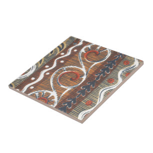 Afrikaanse Motif Art Print Tegeltje