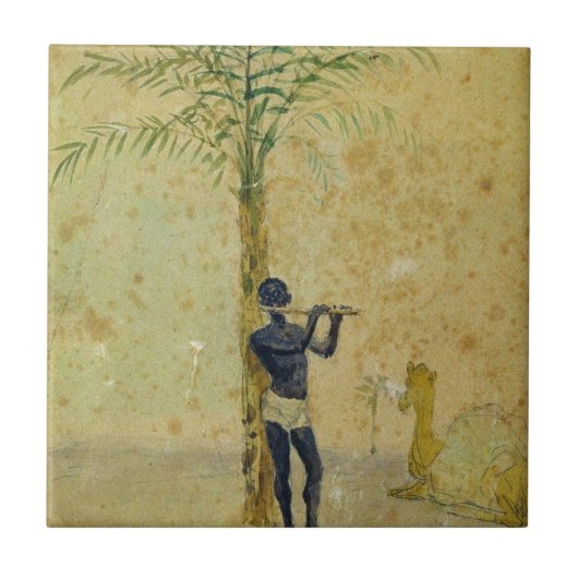 Afrikaanse Motiff Tegeltje (Voorkant)