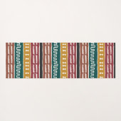 Afrikaanse mudcloth Rastafarian Yogamat (Achterkant (horizontaal))