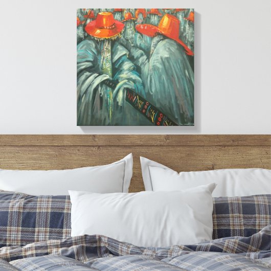 Afrikaanse muur decor canvas afdruk (Insitu (Slaapkamer))