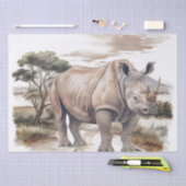 Afrikaanse neushoorn tissuepapier (Craft)