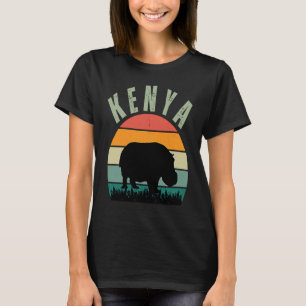 Afrikaanse nijlpaarden in Kenia, nijlpaard safari T-shirt