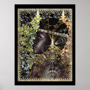 Afrikaanse Oerwoud Flower Poster