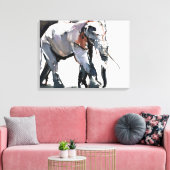Afrikaanse olifant 2012 canvas afdruk (Insitu (Woonkamer))