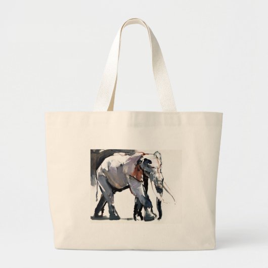 Afrikaanse olifant 2012 grote tote bag (Voorkant)
