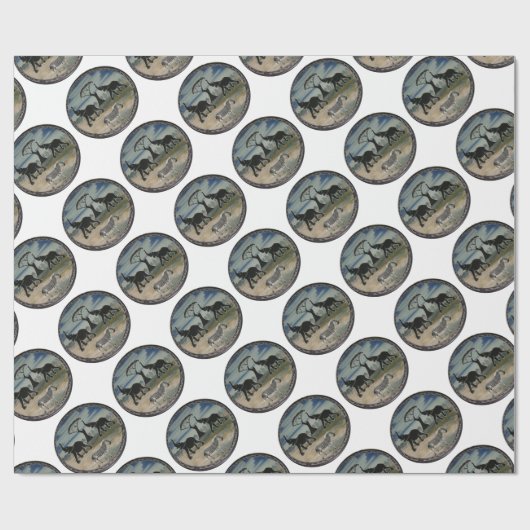 Afrikaanse olifant art print cadeaupapier (Vlak)