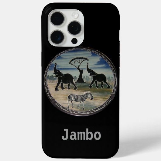 Afrikaanse olifant art print Case-Mate iPhone case (Achterkant)