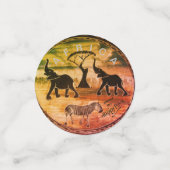 Afrikaanse olifant art print confetti (Kleine voorkant)