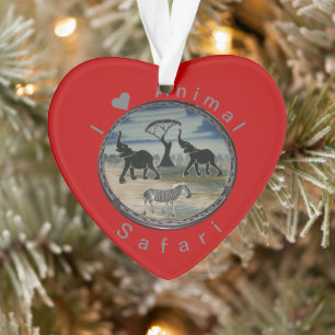Afrikaanse olifant art print ornament