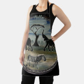Afrikaanse olifant art print schort (Insitu)