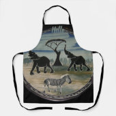 Afrikaanse olifant art print schort (Voorkant)