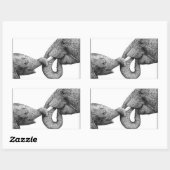 Afrikaanse olifant en kalf Sticker (Vel)