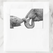 Afrikaanse olifant en kalf Sticker (Tas)