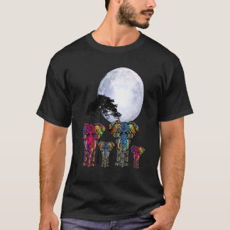 Afrikaanse olifant Henna stijlvolle artistieke red T-shirt