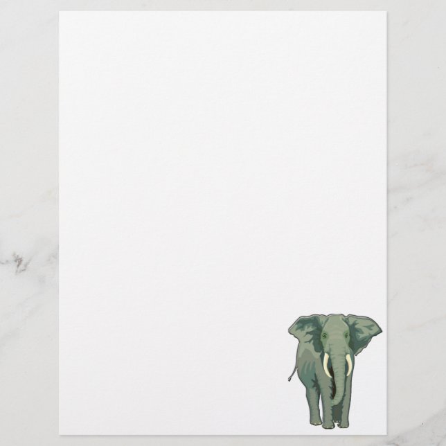 Afrikaanse olifant letterhead (Voorkant)