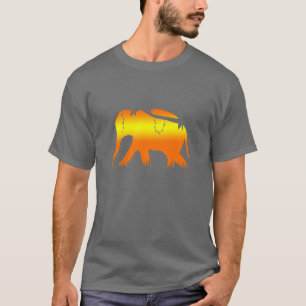 Afrikaanse olifant loopt op Dawn T-shirt