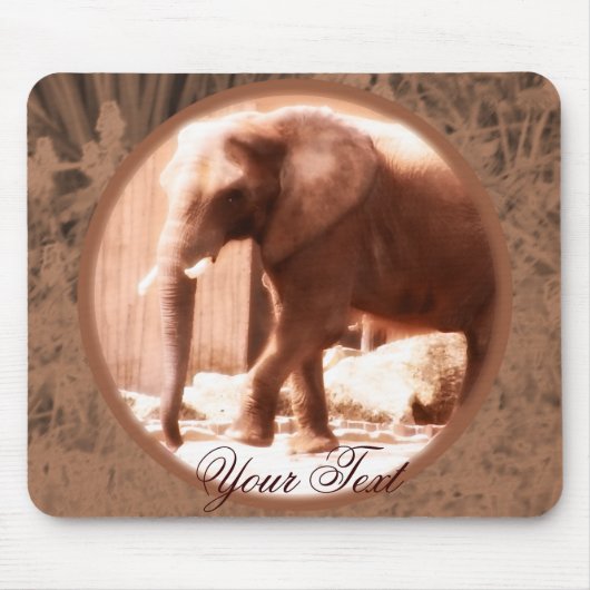 Afrikaanse olifant Mousepad Muismat (Voorkant)