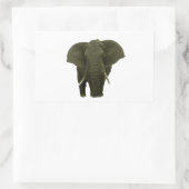Afrikaanse olifant rechthoekige sticker (Tas)