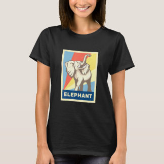 Afrikaanse olifant -  retro t-shirt