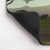 Afrikaanse olifant Savannah Mousepad Muismat (Hoek)
