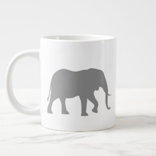 Afrikaanse olifant silhouetten wild dier jumbo beker