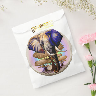 Afrikaanse olifant surrealistisch portret bedankzakje