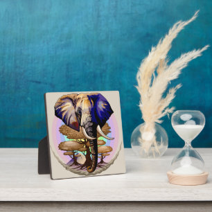 Afrikaanse olifant surrealistisch portret fotoplaat