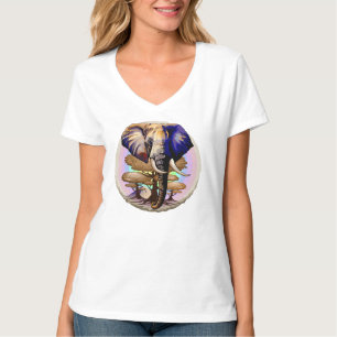 Afrikaanse olifant surrealistisch portret t-shirt