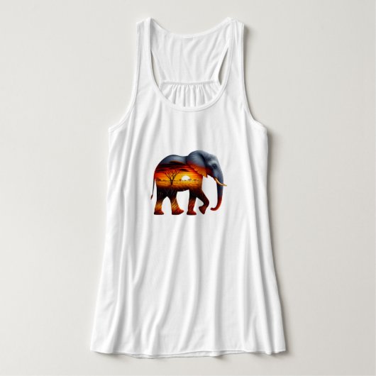 afrikaanse olifant-Tanktop Tanktop (Design voorkant)