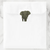 Afrikaanse olifant vierkante sticker (Tas)