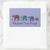 Afrikaanse olifant Walk Ronde Sticker (Tas)