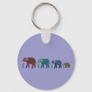 Afrikaanse olifant Walk Sleutelhanger