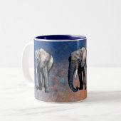 Afrikaanse olifant Wildlife-supporter Drink Mok (Voorkant links)