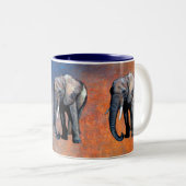Afrikaanse olifant Wildlife-supporter Drink Mok (Voorkant rechts)