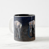 Afrikaanse olifant Wildlife-supporter Drink Mok (Voorkant links)